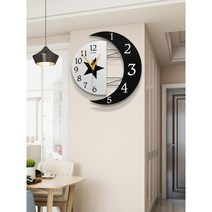가벼운벽시계 독특한 신기한 벽부착시계, 중형, A