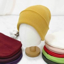 심플 무지 비니 남자 여자 공용 컬러 모자 데일리