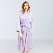 샤워가운 호텔 샤워가운 와플 샤워가운 골프 샤워가운 남자 여성 샤워가운 순면 사계절, XL(160~200근), 연보라색