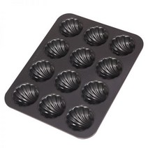 12구 마들렌틀 쉐프메이드 마들렌 쉘 하트 바나나 모양 몰드 비스킷 베이커, 12일 마들렌 틀