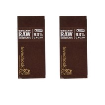 러브초크 로우 초콜릿 비건 93프로 카카오 70gr 8개 Lovechock Chocolate Vegano Puro 93, 2팩