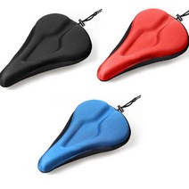 무통증 자전거 안장 쿠션 안아픈 사이클 커버 실내 블랙