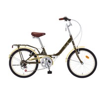 [삼천리자전거] 링크 7단 20인치 접이식 주니어 자전거 2021, 다크 카키