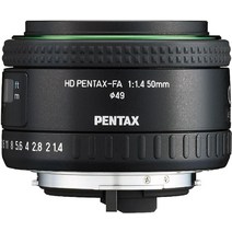 HD PENTAXFA 50mmF1.4 싱글 포커스 K마운트 디지털 SLR 카메라와 함께 사용할 수 있는 표준 렌즈 USA 미국