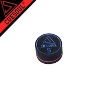 당구cuesoul14mm 당구 풀 큐 팁 ss s m h hh 8 레이어 구운 가죽, 1개