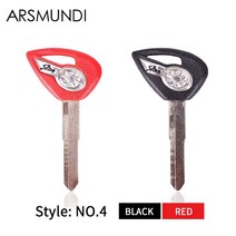 키복사 3pcs 오토바이 빈 키 yamaha dragstar v-star ds400 용, 3 개 빨간색 오른쪽