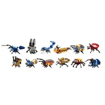 꿈꾸던토이 공룡 곤충 동물 비행기 합체 미니블럭 레고호환 어린이 아이 선물 장난감 12종 세트, SM197B 곤충 합체 미니 블럭-2
