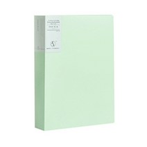 A4 Morandi 파일 가방 20/40/80/100 페이지 데이터 북 A4 종이 파일 디스플레이 책 보유, 80 페이지, 녹색