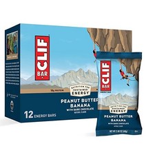 CLIF BARS - Energy Bars - Peanut Butter Banana with Dark Chocolate - Made with Organic Oats - Plant, Peanut Butter Banana Dark Choc