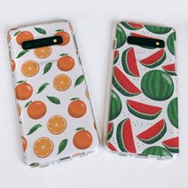 갤럭시S10/S10+/S10E 제철과일2 소프트젤리케이스 갤럭시S8:제주감귤, 1개