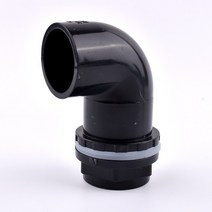 물탱크피팅 블랙 I.D 20 ~ 50mm PVC 파이프 스트레이트 수족관 어항 조인트 홈 DIY 물 공급 튜브 드레인, 03 Style 2_03 Inner Dia 32mm