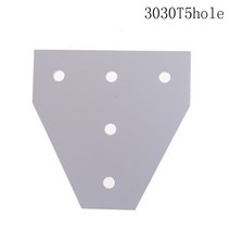 프로파일 브라캣 알루미늄 부품 새로운 6063-T6 조인트 보드 플레이트 코너 앵글 브래킷 연결 용 스트립 2020 3030 5 홀 포함, 02 3030T 5hole