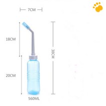 휴대용 수동 비데기 화장실 용변 후 청결, 멀티리시버 블루 560ml