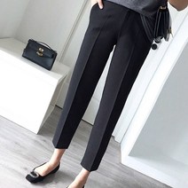 오성물산 바지 여자 구김안가는 여성 일자핏 오피스 2컬러 데일리 편한 1W9C4098