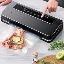 블랙 심플 초강력 밀봉 무선 진공 포장기 가정용 배달 수비드 자동 버튼 간편살림, 실버