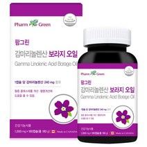 팜그린 감마리놀렌산 보라지오일 180캡슐 자궁에좋은 갱년기에좋은 영양제 보라지유