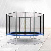 트램폴린 트램펄린 가정용 실내 유치원 정원 안전망 점핑 놀이기구, 직경 5피트 1.5미터