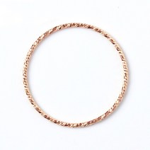 14K 로즈골드 조각컷팅 레이어드 열송이 가드링 반지