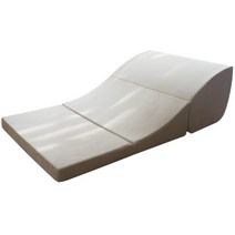 위편한 높은 베개 침대등받이 대형 역류성식도염 구션, 6. 베이지 3단 반원형 베개_102x65x26cm