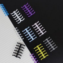 D 6공 셀프 제본 바인더링 루즈링 클릭링 10mm DD-11836, 핑크