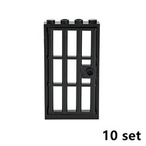 가정용 조립식 미니온실 비닐하우스 시공 DIY 도시 친구 장난감 집 MOC 부품 울타리 계단 사다리 문 빌딩, 16 black A