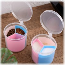 가루양념 향신료통 3칸 조미료 가정용 업소용 식당 양념통 2개, For▶3칸양념통2P★º