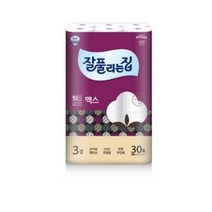 잘풀리는집 깨끗한 3겹 맥스 화장지 30m, 30롤, 2팩