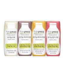 상하목장 유기농 멸균우유125ml 24팩 4종 중 택1 (백색/딸기/바나나/코코아), 딸기 125ml 24팩, 125ml