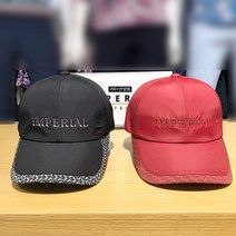 임페리얼 20FW 가을 신상품 남성 테두리 패턴 포인트 캡 IAAW303 [2001안양점], 블랙(39)