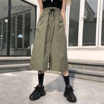 urkoteer 와이드 치마바지 면스커트 바지 랩치마바지 시원한팬츠