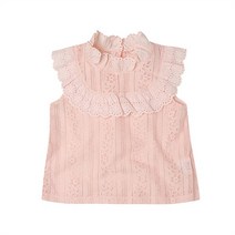 LE BONBON레이스 프릴 민소매 블라우스