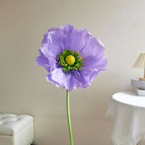 자이언트플라워 포토존 플라워 페이퍼꽃 장식꽃 촬영 인공 배경 어버이날 종이꽃 꽃장식 DIY - M, 연보라 1송이 재료 가방 비완성품