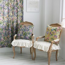 나리꽃 플로랄 린넨 쿠션 50x50, 커버솜세트, 옐로우