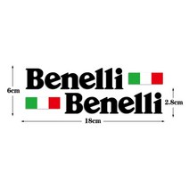 오토바이 짐대 Benelli 이탈리아 오토바이 변형 비닐 스티커 반사 연료 탱크 헬멧 후면 트렁크 방수 데칼, 03 18cmBlack