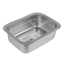 스텐 직사각 설거지통 높이 13cm 가정 주방용 싱크대 설겆이대야