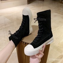 영어 바람 마틴 부츠 여성 봄과 가을 싱글 부츠 가을 새로운 중간 배럴 탄성 양말 부츠 얇은 부츠에 조수