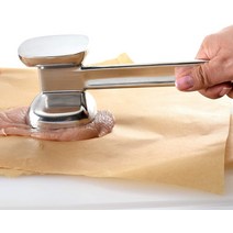 고기망치 1PC 스테인레스 스틸 느슨한 고기 망치 스테이크 노크 양면 Tenderize 돼지 가제트 홈 주방 도구