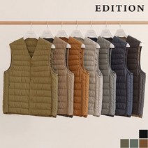 에디션 에디션 구스다운 유광 V넥 경량 베스트 I (NEA4VP1891)