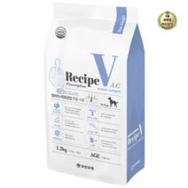 라이브잇 유한양행 Recipe V 반려견 처방식사료, 9개, 1.2kg, 알러지+피모