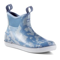 HUK 남성용 로그 웨이브 슈즈 | 고성능 낚시 및 데크 레인 부츠 화이트 - 신제품 270mm(10 US) 445722, 14, Running Lakes - Titanium Blue