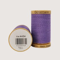 독일 Gutermann 면사 400 재봉사 바느질실 퀼트실, 4434. 블루퍼플