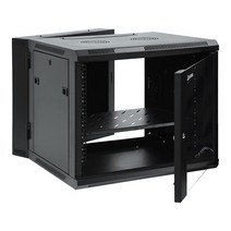 AEONS 전문 벽 장착 IT 캐비닛 인클로저 48.3cm 서버 네트워크 랙 통풍구 문, 9U-24' D [Hinged, Glass]