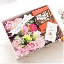 빼빼로데이 플라워박스 초코막대과자 선물용 핑크