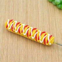 핫도그모형 음식 핫도그 치즈스틱 미니어처 카페 장식, 5호 17x5cm