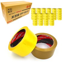 소유 박스테이프 중포장 러버 포장 40M 80M 투명 황색 OPP 1BOX, [국산겨울용] 투명 - 48mm*50M, 50개