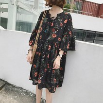 자칠 빅사이즈 쉬폰 원피스 하객룩 s21