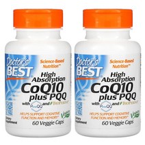 1+1 DOCTORS BEST 닥터스베스트 CoQ10 PLUS PQQ 고흡수 코큐텐 퓨어 피큐큐 60캡슐, 1+1(2통발송), CoQ10 PLUS PQQ 60캡슐