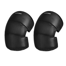 위너리스 초경량 패딩 무릎보호대 2개입 벨크로 방수 무릎워머, 블랙