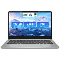 점퍼노트북 14 슬림 비즈니스 노트북 FHD+IPS/24G+1024G 그레이, WIN11 Home, Grey, 24GB, 1024GB, X7