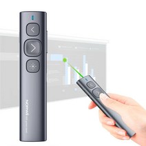 NORWII N95 그린 라이트 포인터 100m330피트 긴 제어 범위 다양한 상황에 적합 충전식 무선 프레젠터 원격 프레젠테이션 USB 파워포인트 PPT 클리커 맥 노트북 컴퓨터